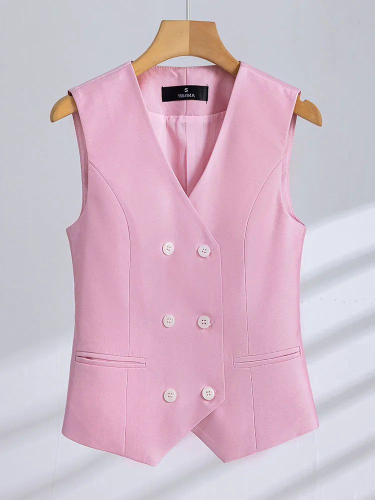 Conjunto Tres Peças Alfaiataria - Colete, Calça e Blazer