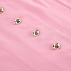 Vestido Polo e Botões Dourados - Estilo e Sofisticação