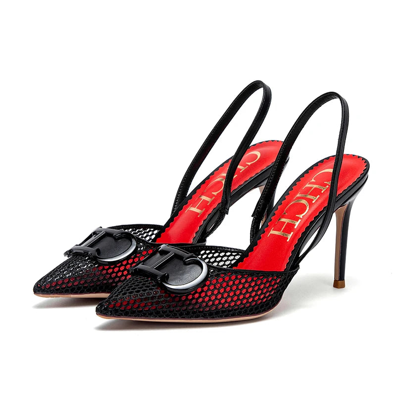 Sandálias CHCH de Salto Alto – 9cm, Elegância e Conforto