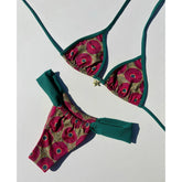 Bikini Push-Up com Estampa Exclusiva e Modelagem Atemporal– Conjunto Sofisticado