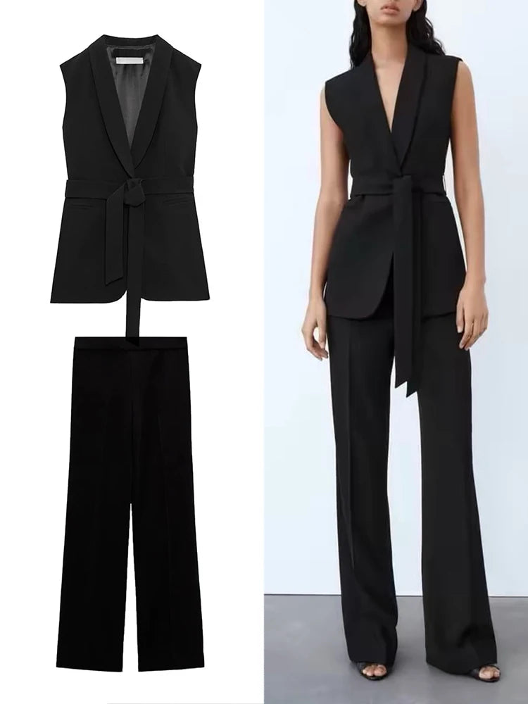 Calça/colete crossover Alfaiataria