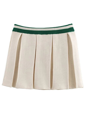 Conjunto Feminino Elegante de Tricô com Gola Lapel e Manga Longa