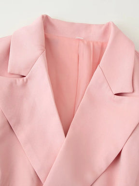 Conjunto Élise – Blazer Alfaiataria e Saia Plissada com Renda