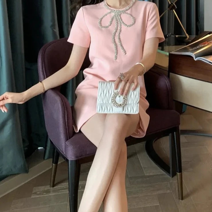 Vestido Bordado Cristal - elegante