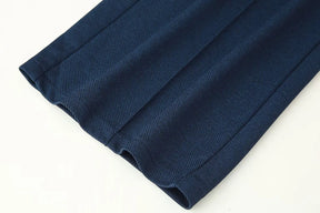 Conjunto Alfaiataria Linéa Classique - Top Curto com Botões & Calça Flare de Cintura Média