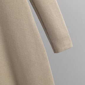 Vestido Suéter Feminino Inverno – Midi Justo em Tricô Grosso