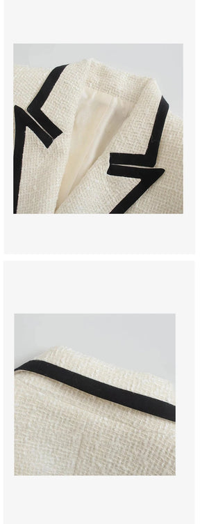 Blazer Tweed alfaiataria - luxo