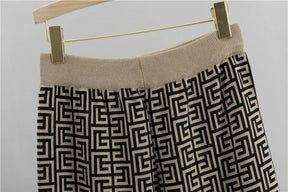 Conjunto Tres Peças Tricô - Novidade
