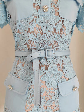 Vestido Renda Luxo - com cinto