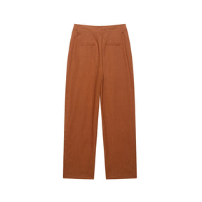 Conjunto Casual Feminino com Cinto, Camisa de Linho e Calça