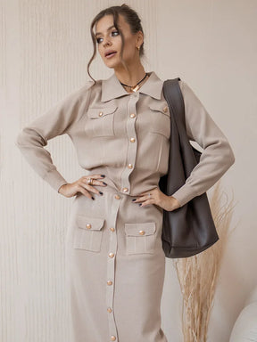 Conjunto Saia e cardigã - Tricô modal