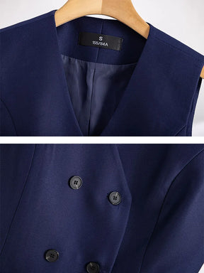 Conjunto Tres Peças Alfaiataria - Colete, Calça e Blazer