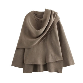Casaco com Gola Assimétrica – Inverno com Estilo e Conforto