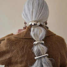 Elástico de Cabelo Vintage Feminino – Metal