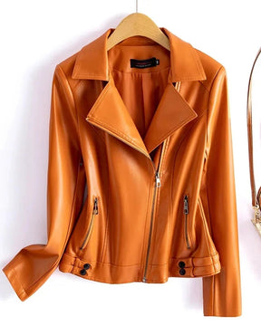 Jaqueta Feminina em Couro de Cabra (Pelica) – Modelo Curto com Acabamento Impecável
