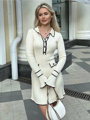 Vestido Tricô Detalhe manga - Novidade
