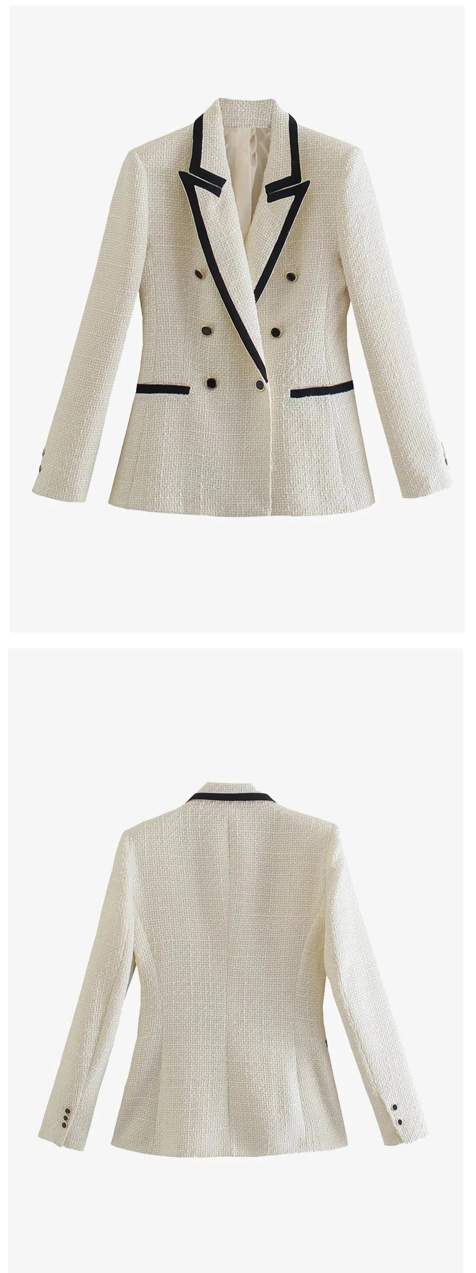 Blazer Tweed alfaiataria - luxo