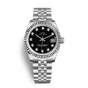 Relógio Feminino – Luxo Fashion, Quartzo, Aço, Com Strass