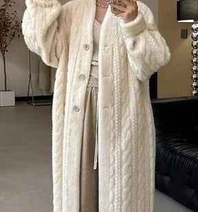 Sobretudo Blusão Tricô Super Quente