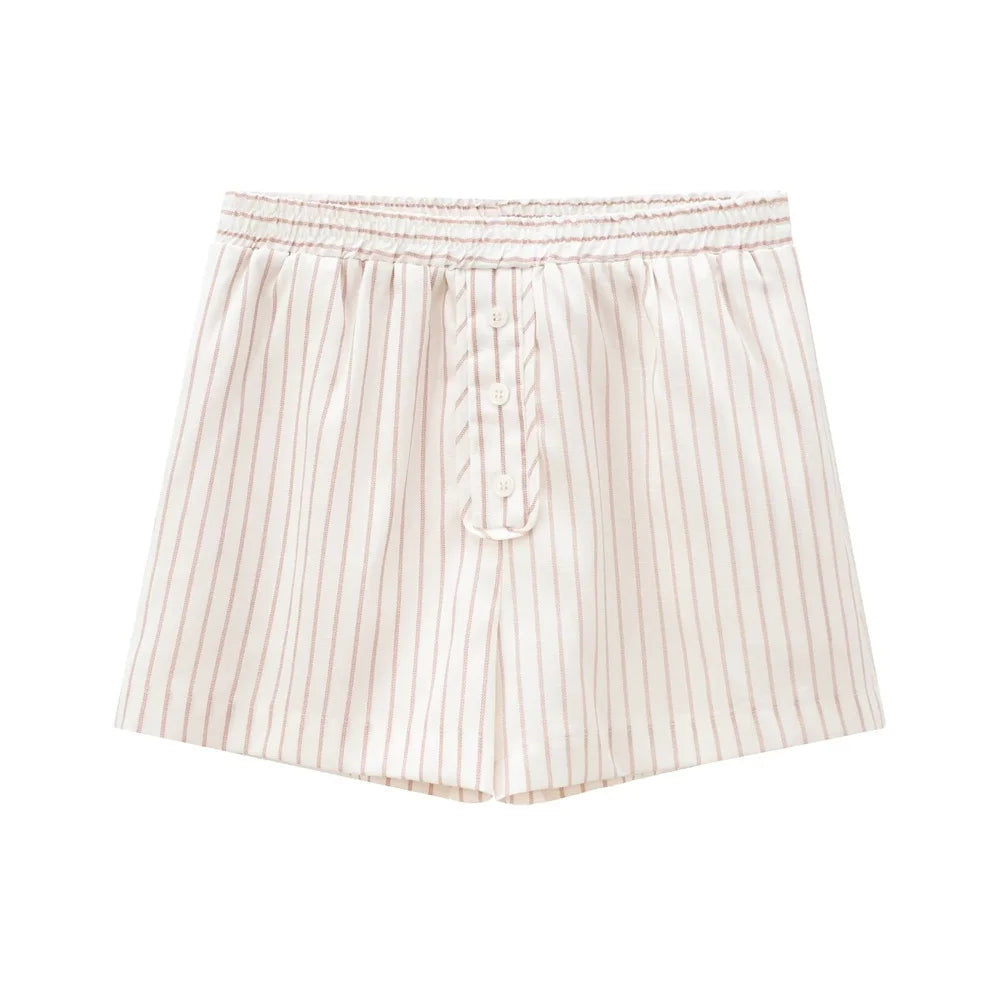 Conjunto camisa e shorts Listrado - Novidade