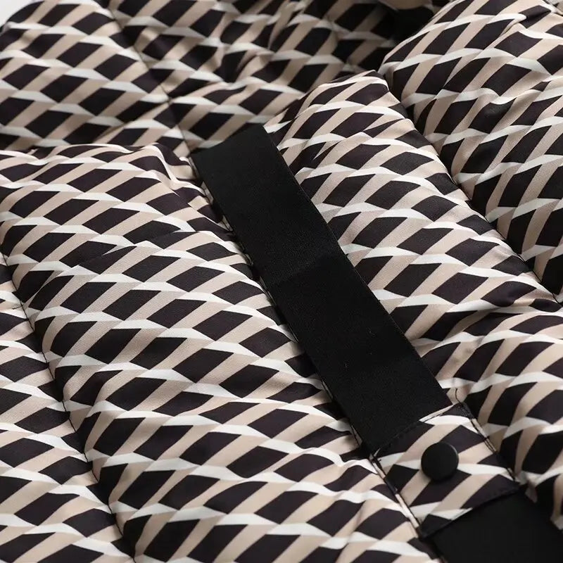 Parka Feminina com Cinto e Gola Alta – Luxo e Conforto para o Inverno