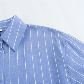 Conjunto camisa e shorts Listrado - Novidade