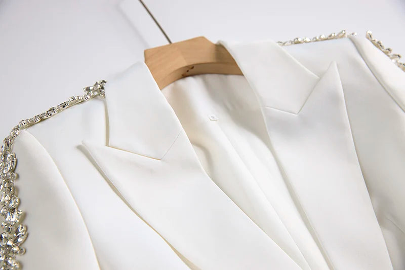 Conjunto Luxo Office - bordado com cristais