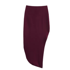 Conjunto Assimétrico Retrô Chic com Top de Amarração e Saia Midi com Fenda – Elegância de Verão em Silhueta Esculpida