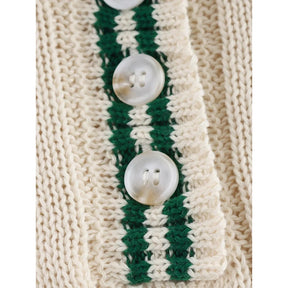 Conjunto Feminino Elegante de Tricô com Gola Lapel e Manga Longa