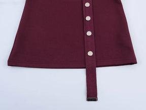 Conjunto Assimétrico Retrô Chic com Top de Amarração e Saia Midi com Fenda – Elegância de Verão em Silhueta Esculpida