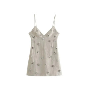 Vestido Linho bordado - Novidade