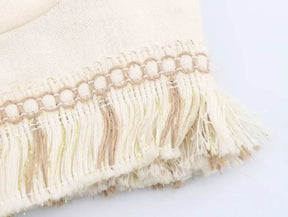 Conjunto Linho - Saia Midi de Cintura Alta e Top com Alças Finas