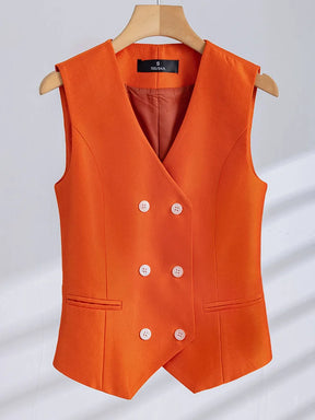 Conjunto Tres Peças Alfaiataria - Colete, Calça e Blazer