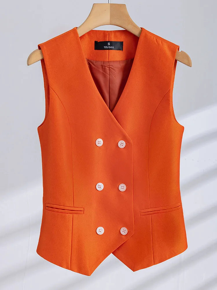 Conjunto Tres Peças Alfaiataria - Colete, Calça e Blazer