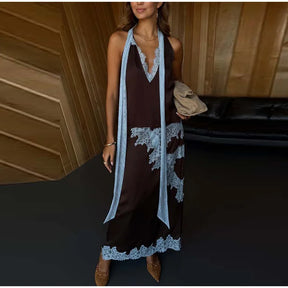 Conjunto Luxo com Renda Contrastada e Saia Longa – Elegância Atemporal