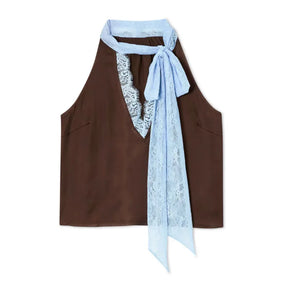 Conjunto Luxo com Renda Contrastada e Saia Longa – Elegância Atemporal