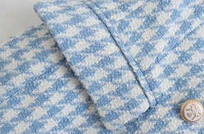 Conjunto, Shorts Ou blazer - Tweed Xadrez Elegante