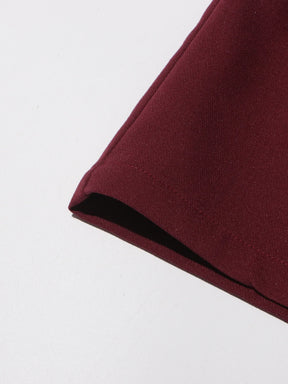 Conjunto de Alfaiataria – Blazer com Gola Alta e Calça de Cintura Alta com Botões Decorativos