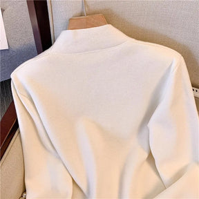 Cardigan Com botões dourado Rosa