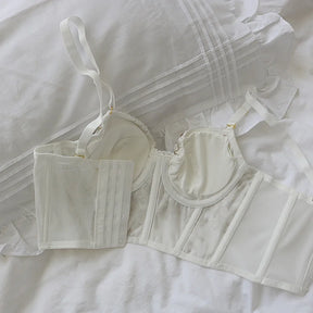 Corset Bordado de Renda - Designer Sofisticado