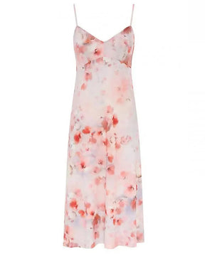 Vestido Midi Floral com Cintura Império – Elegância Leve