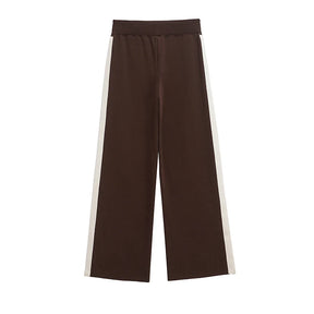 Conjunto Moletom Pulôver e Calça Cintura Alta com Elastano, Estilo Vintage