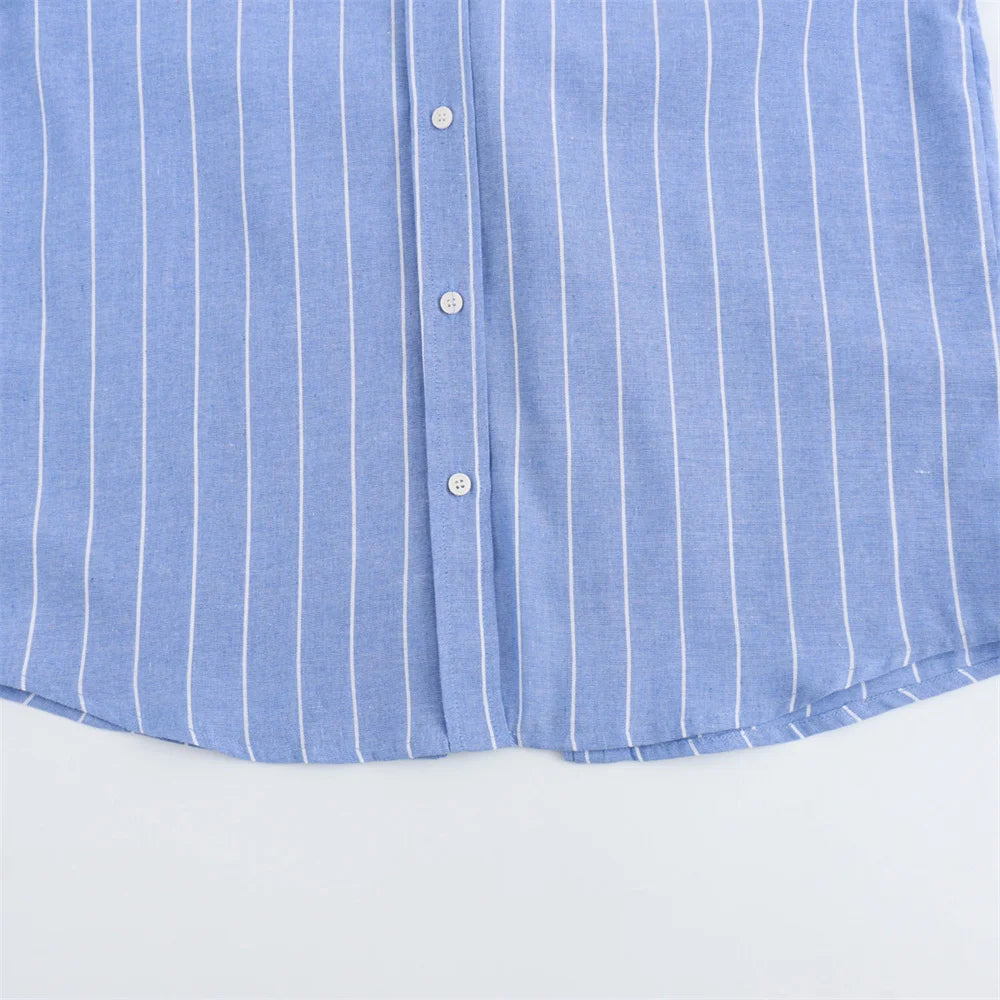 Conjunto camisa e shorts Listrado - Novidade