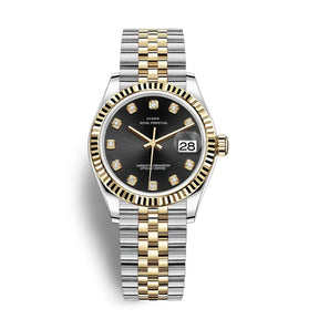 Relógio Feminino – Luxo Fashion, Quartzo, Aço, Com Strass
