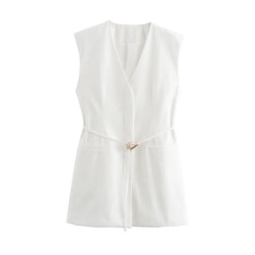 Conjunto Feminino de Colete e Calça - Elegância e Conforto