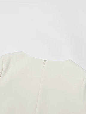 Vestido Com flores Bolso - Luxo