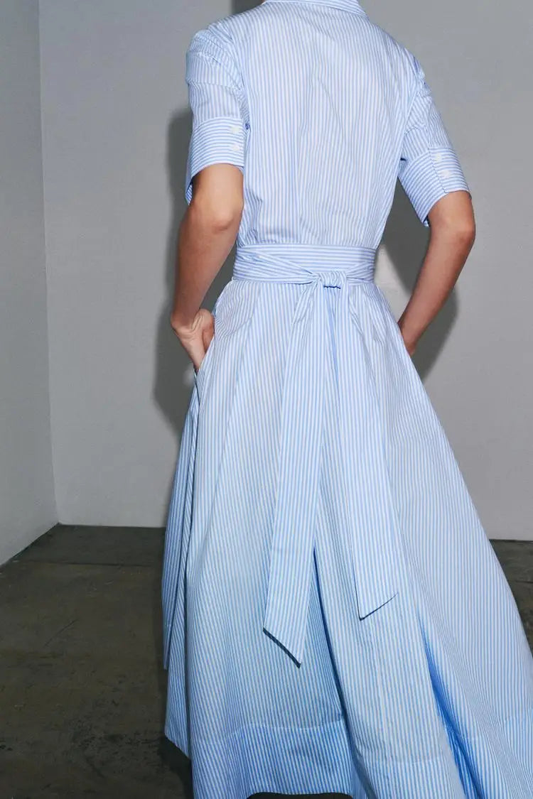 Vestido Belle com Laço na Cintura - Elegância e Sofisticação