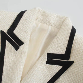 Blazer Tweed alfaiataria - luxo