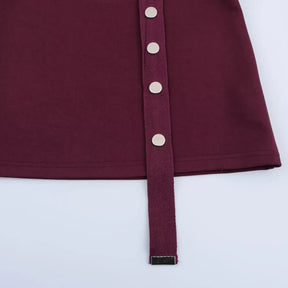 Conjunto Assimétrico Retrô Chic com Top de Amarração e Saia Midi com Fenda – Elegância de Verão em Silhueta Esculpida