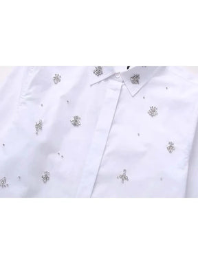 Camisa bordado em Cristais - Novidade